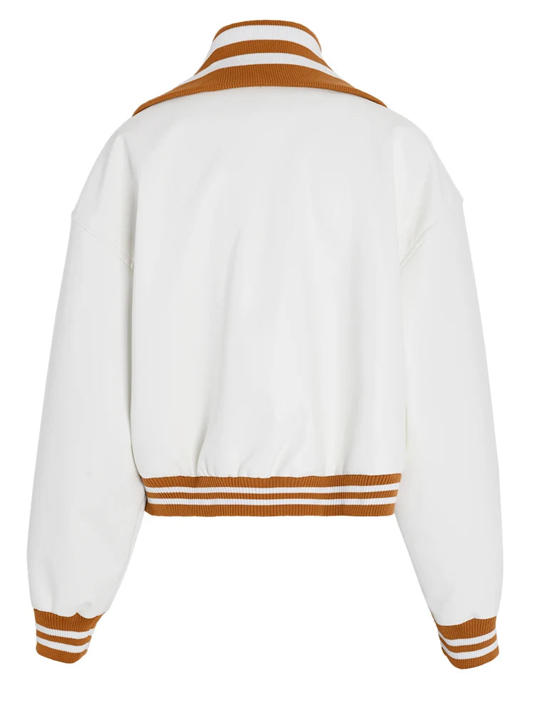 Color-block PU Leather Jacket, Soho | Women - BYMANYC ® New York - BYMANYC ® New York  