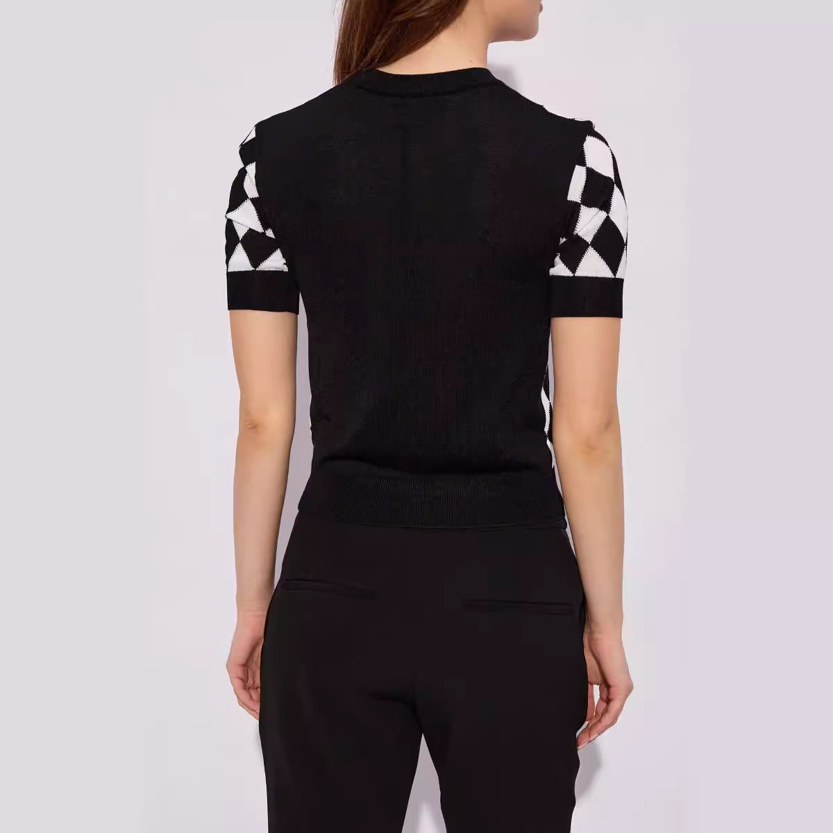 Diamond Grid Knit Top, Williamsburg | Women - BYMANYC ® New York - BYMANYC ® New York  