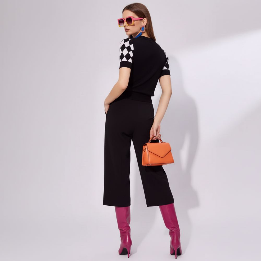 Diamond Grid Knit Top, Williamsburg | Women - BYMANYC ® New York