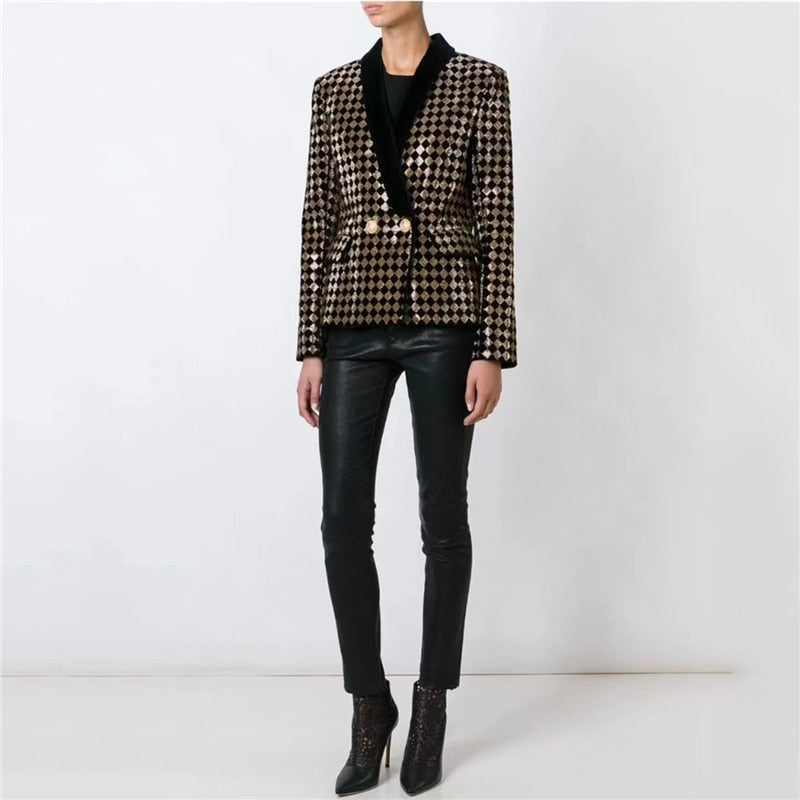 Diamond Inlay Blazer, Wall Street | Women - BYMANYC ® New York - BYMANYC ® New York  
