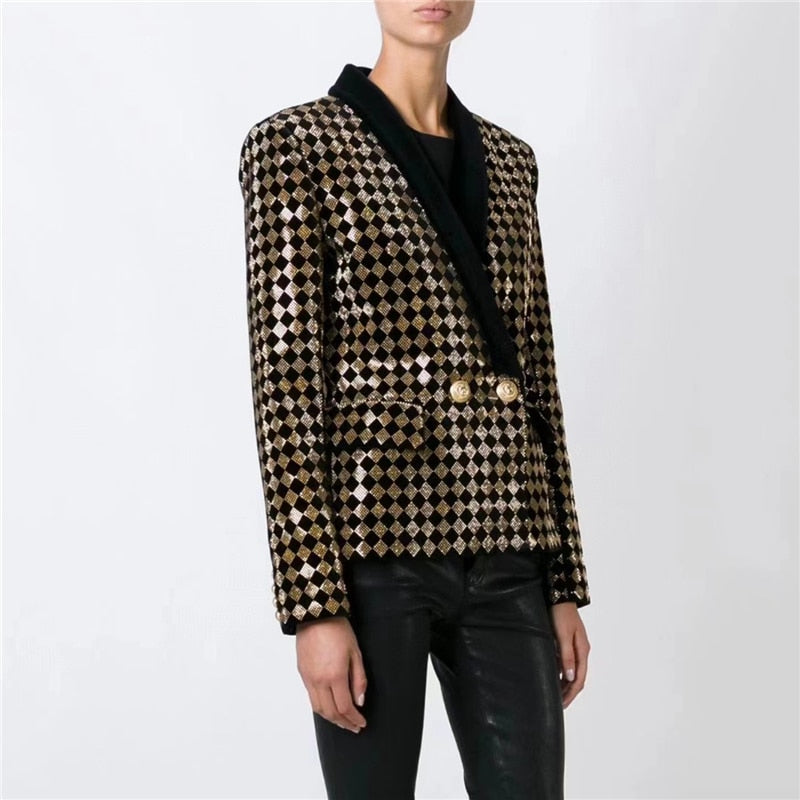 Diamond Inlay Blazer, Wall Street | Women - BYMANYC ® New York - BYMANYC ® New York  
