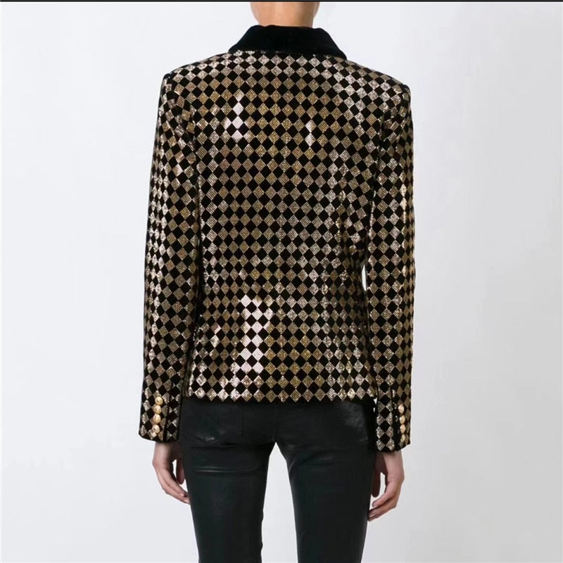 Diamond Inlay Blazer, Wall Street | Women - BYMANYC ® New York - BYMANYC ® New York  