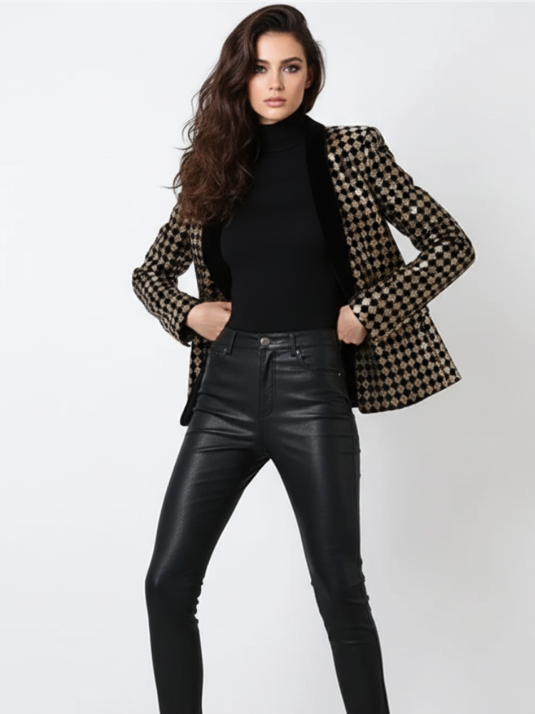 Diamond Inlay Blazer, Wall Street | Women - BYMANYC ® New York - BYMANYC ® New York  