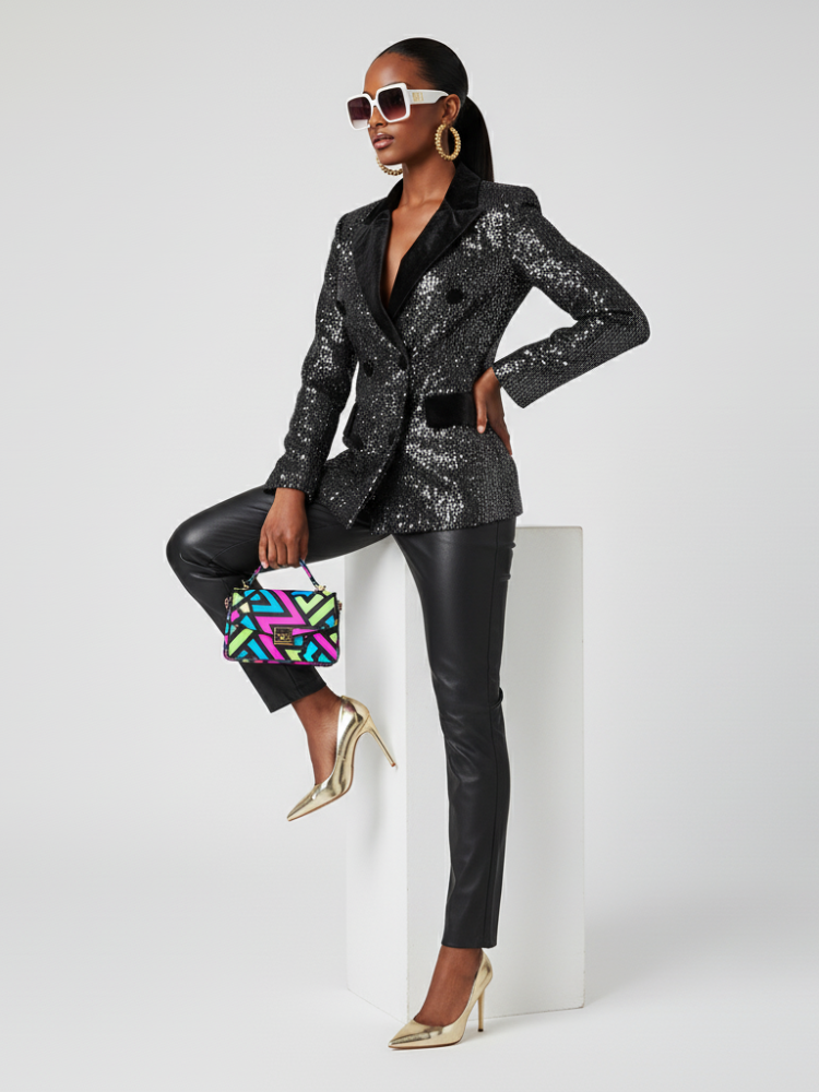  Double-Breasted Blazer Jacket WEST VILLAGE BYMANYC ® New York  NYC Wholesale Boutique Inventory - No MOQ & Ready to Ship