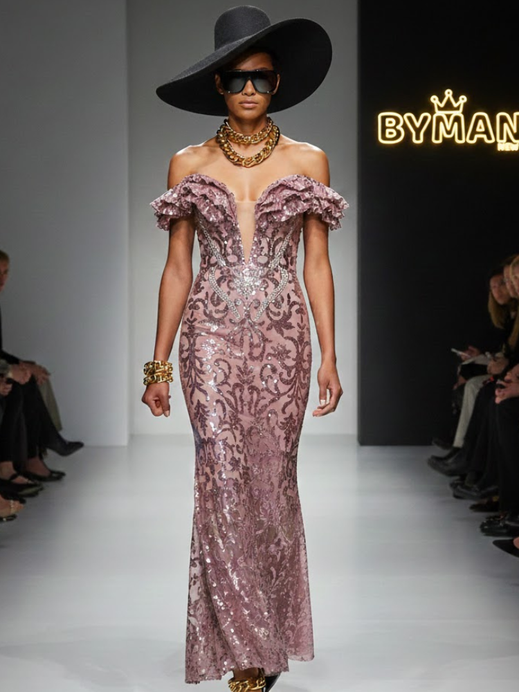 Dusty Rose Orchid Gown • FIFTH AVE New Collection BYMANYC ® New York