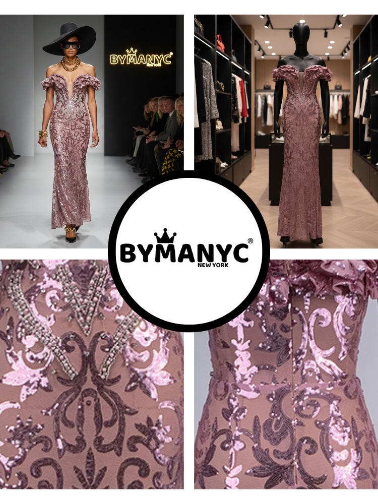  Dusty Rose Orchid Gown • FIFTH AVE New Collection BYMANYC ® New York  NYC Wholesale Boutique Inventory - No MOQ & Ready to Ship