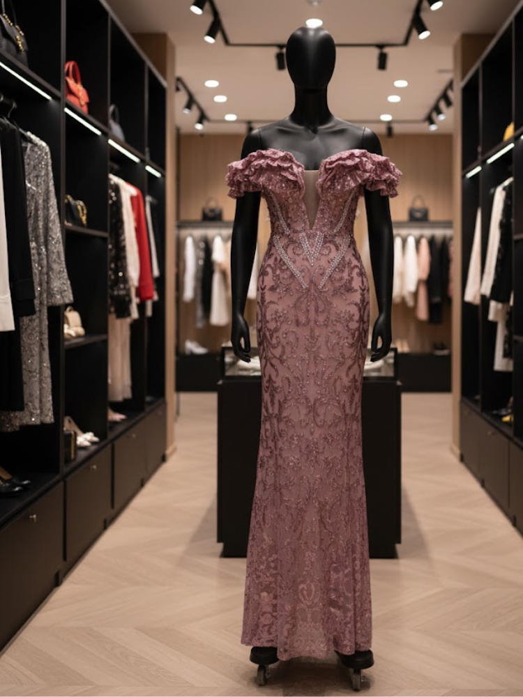  Dusty Rose Orchid Gown • FIFTH AVE New Collection BYMANYC ® New York  NYC Wholesale Boutique Inventory - No MOQ & Ready to Ship