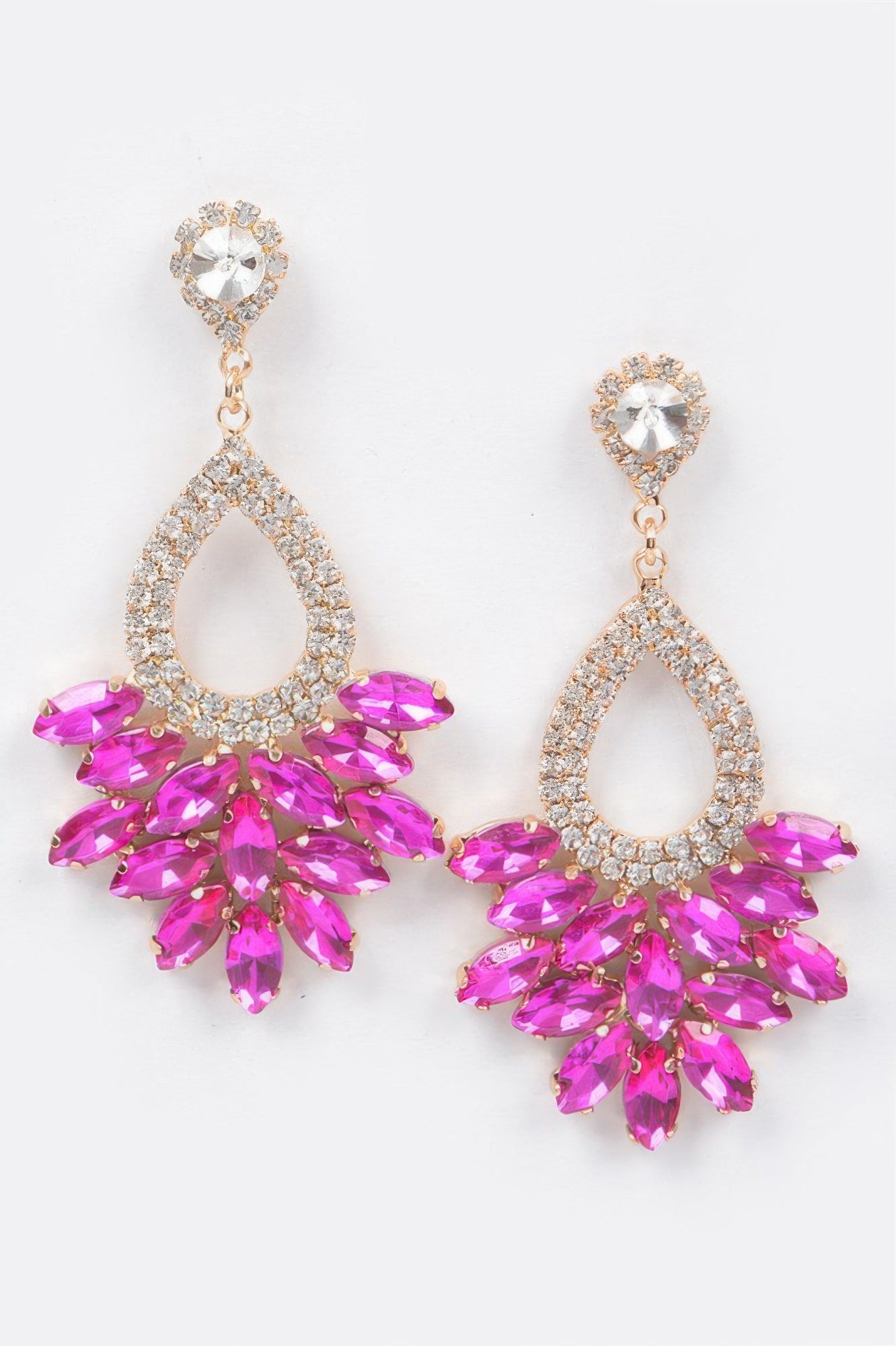  EMPIRE Rhinestone Dangle Earring - New Collection Los Angeles - BYMANYC ® New York  NYC Wholesale Boutique Inventory - No MOQ & Ready to Ship