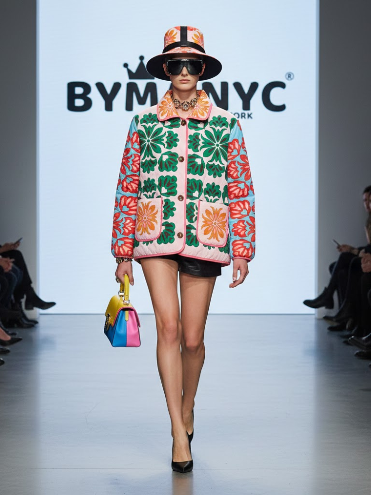 Artistic Floral Quilted Eco-Jacket • LIBERTY New Collection BYMANYC ® New York