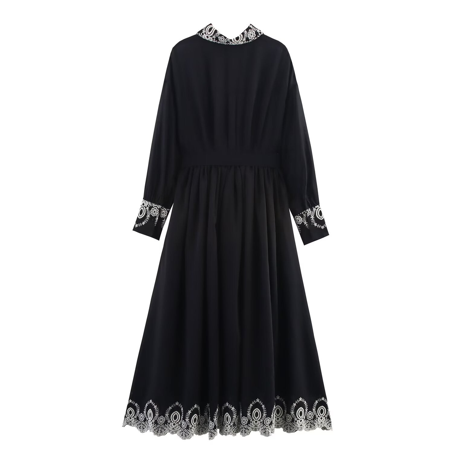 Elegant Embroidered Dress, Central Park | Women - BYMANYC ® New York - BYMANYC ® New York  