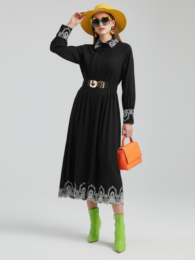 Elegant Embroidered Dress, Central Park | Women - BYMANYC ® New York  NYC Wholesale Boutique Inventory - No MOQ & Ready to Ship