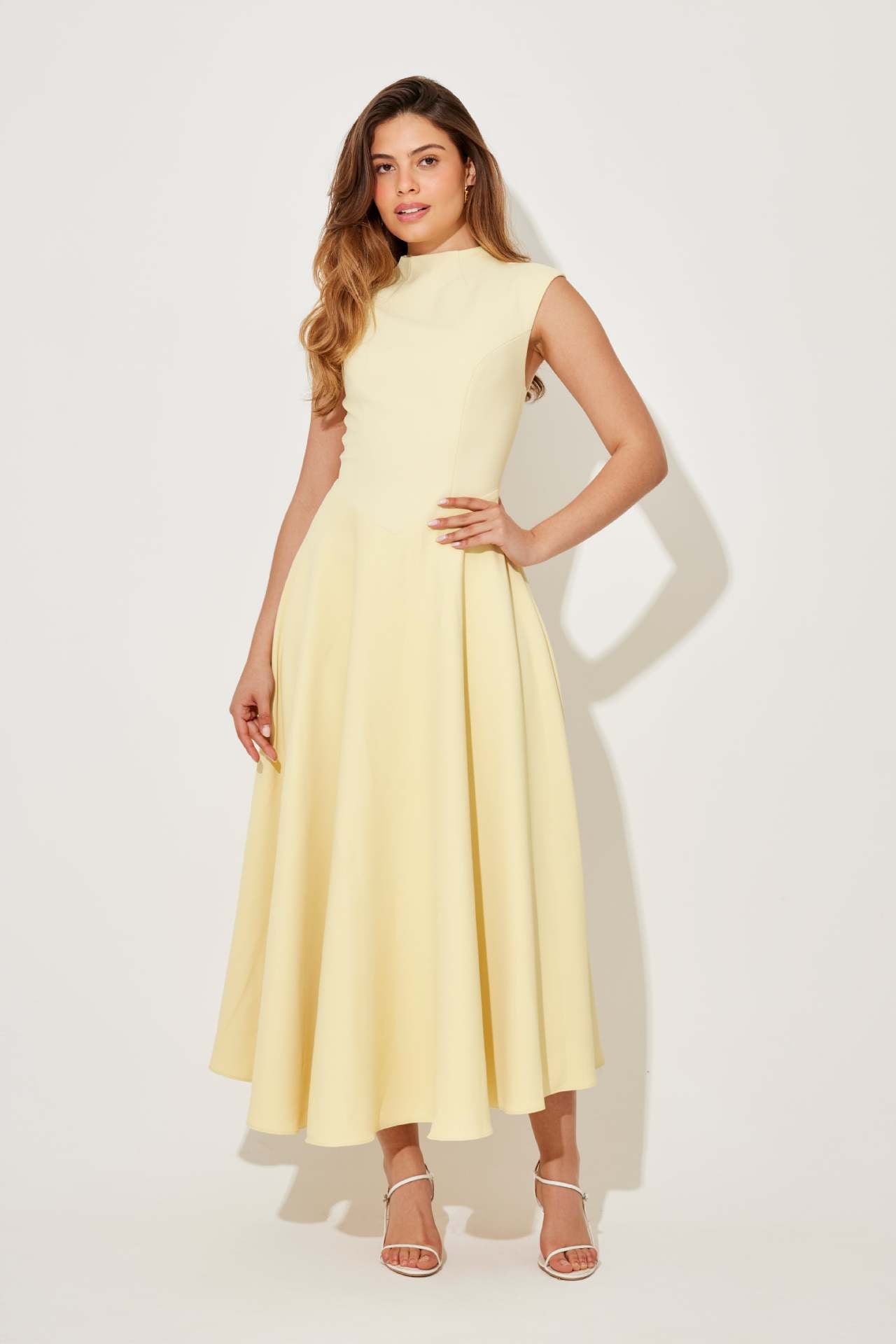 Elegant Sleeveless High-Waist A-Line Dress For Women, Upper West Side, BYMANYC New York. - BYMANYC ® New York  