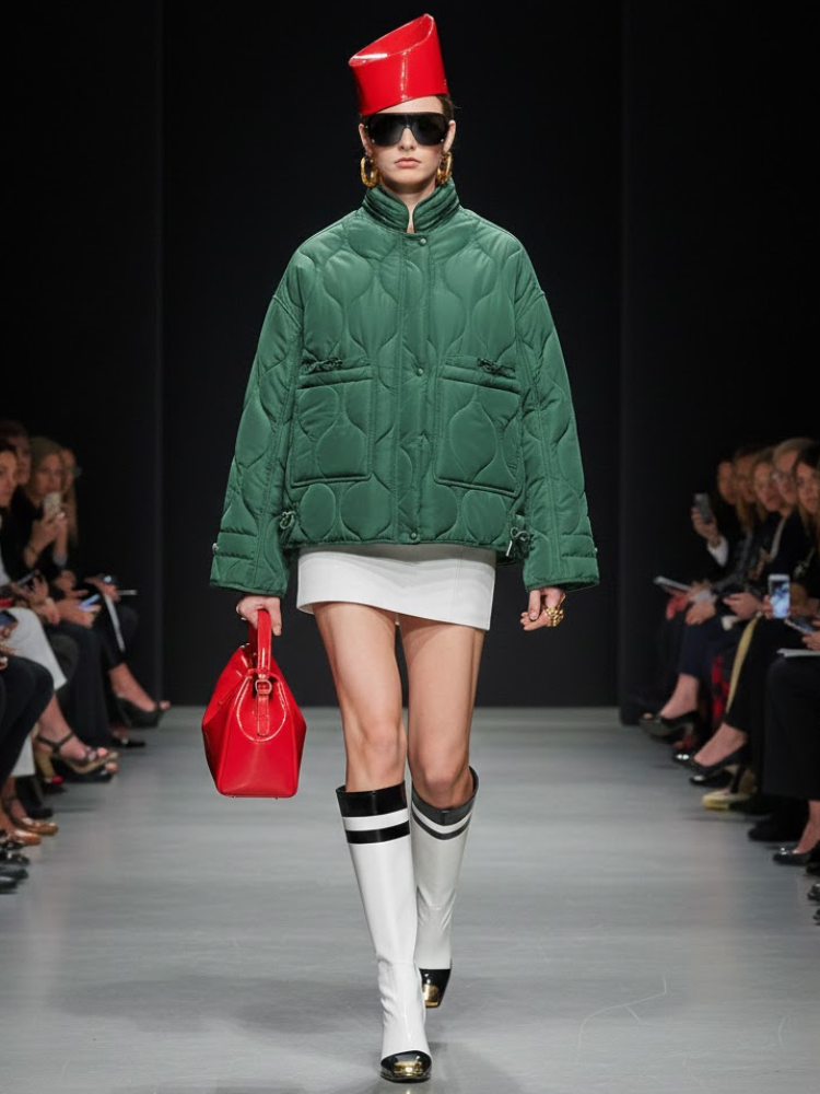  Emerald Quilted Jacket • SOHO New Collection BYMANYC ® New York  NYC Wholesale Boutique Inventory - No MOQ & Ready to Ship
