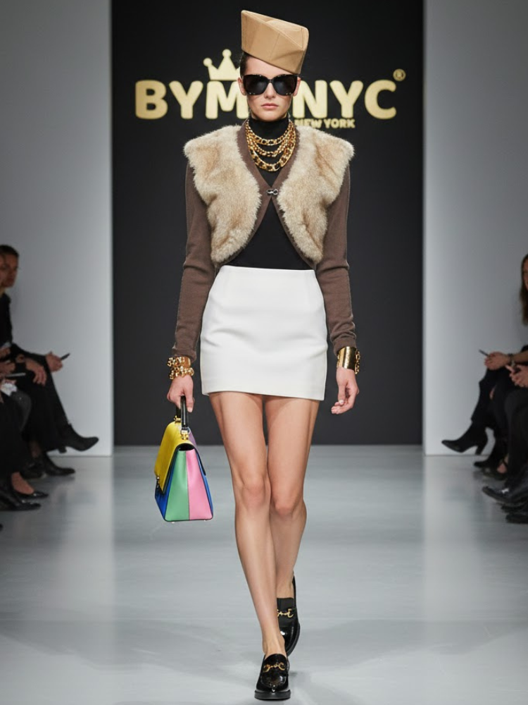  Faux-Fur & Knit Bolero • COZY SHURG New Collection BYMANYC ® New York  NYC Wholesale Boutique Inventory - No MOQ & Ready to Ship