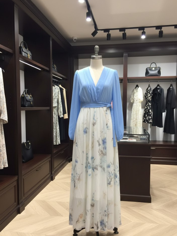  Floral Azure Maxi • GARDEN BREEZE New Collection BYMANYC ® New York  NYC Wholesale Boutique Inventory - No MOQ & Ready to Ship