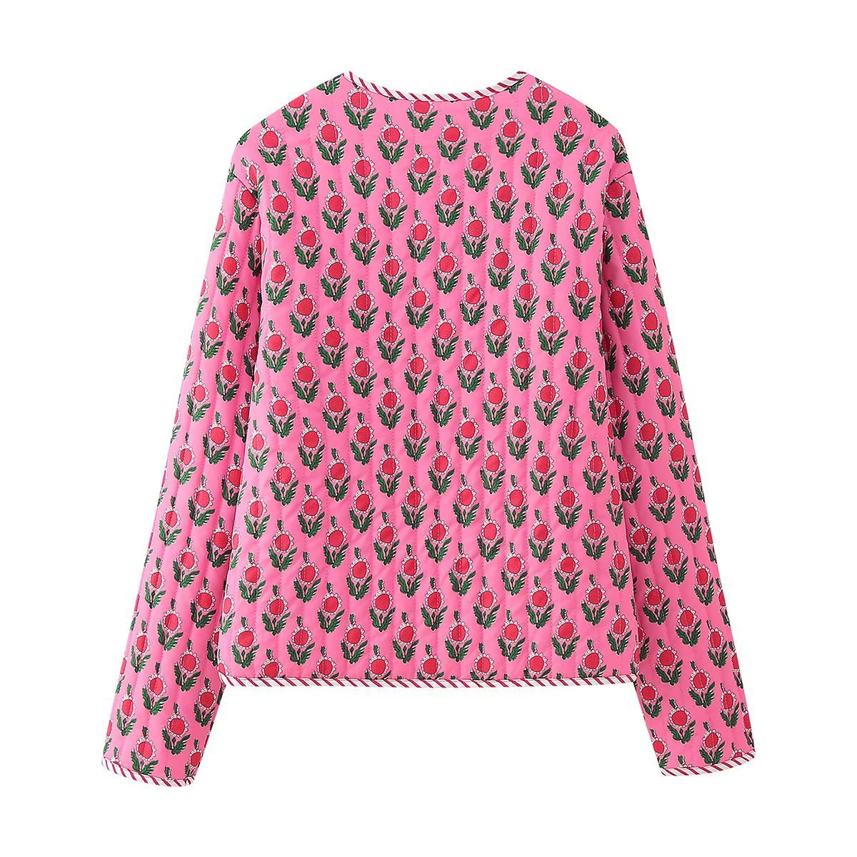  Floral Print Quilted Jacket HUDSON New Collection FASHION BYMANYC ® New York  NYC Wholesale Boutique Inventory - No MOQ & Ready to Ship