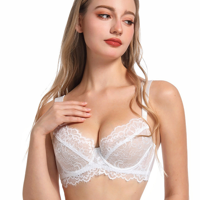 French Style Eyelash Lace Bra for Large Chest and Plus Sizes, Upper East Side, BYMANYC New York. - BYMANYC ® New York  