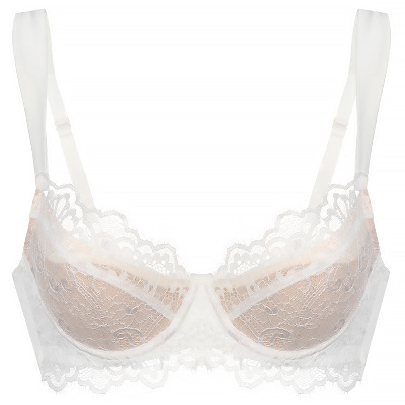 French Style Eyelash Lace Bra for Large Chest and Plus Sizes, Upper East Side, BYMANYC New York. - BYMANYC ® New York  