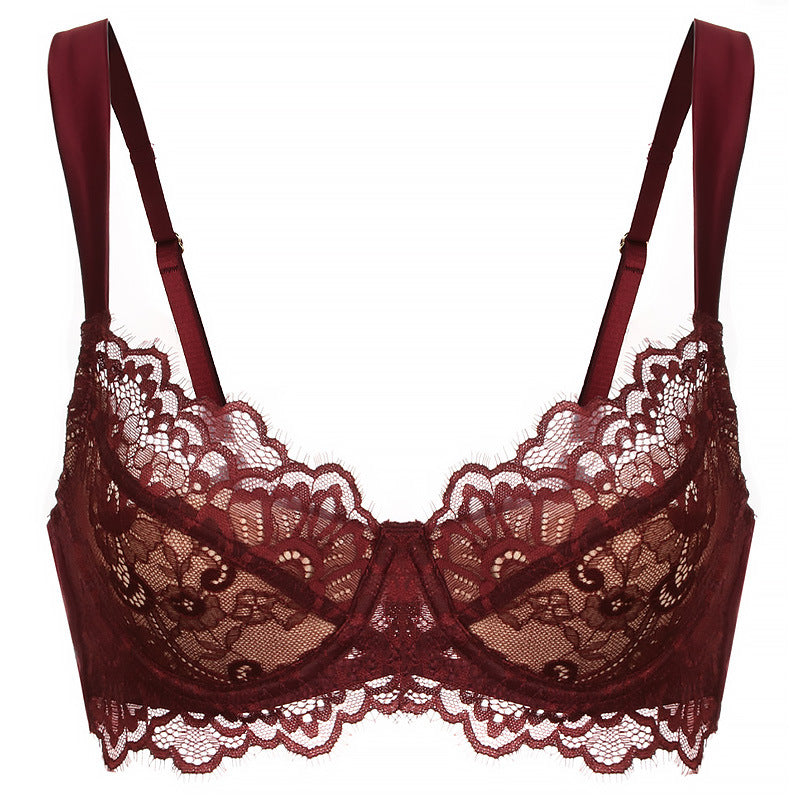 French Style Eyelash Lace Bra for Large Chest and Plus Sizes, Upper East Side, BYMANYC New York. - BYMANYC ® New York  