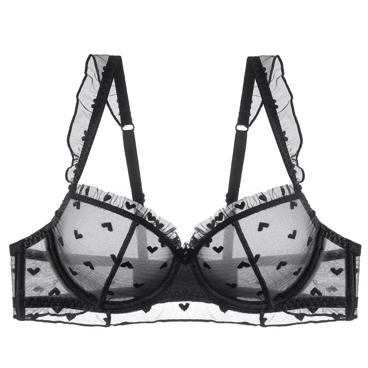 French Style Lace Minimizer Bra with Side Support For Large Chests, Upper East Side, BYMANYC New York. - BYMANYC ® New York  