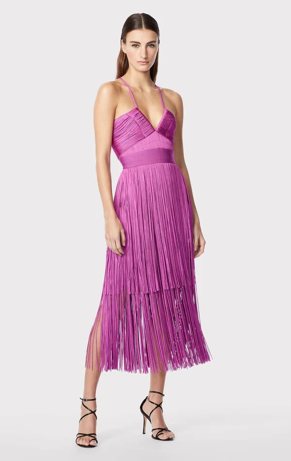 Fringe Bandage Dress With Suspender Straps For Women, Tribeca, BYMANYC New York. - BYMANYC ® New York  