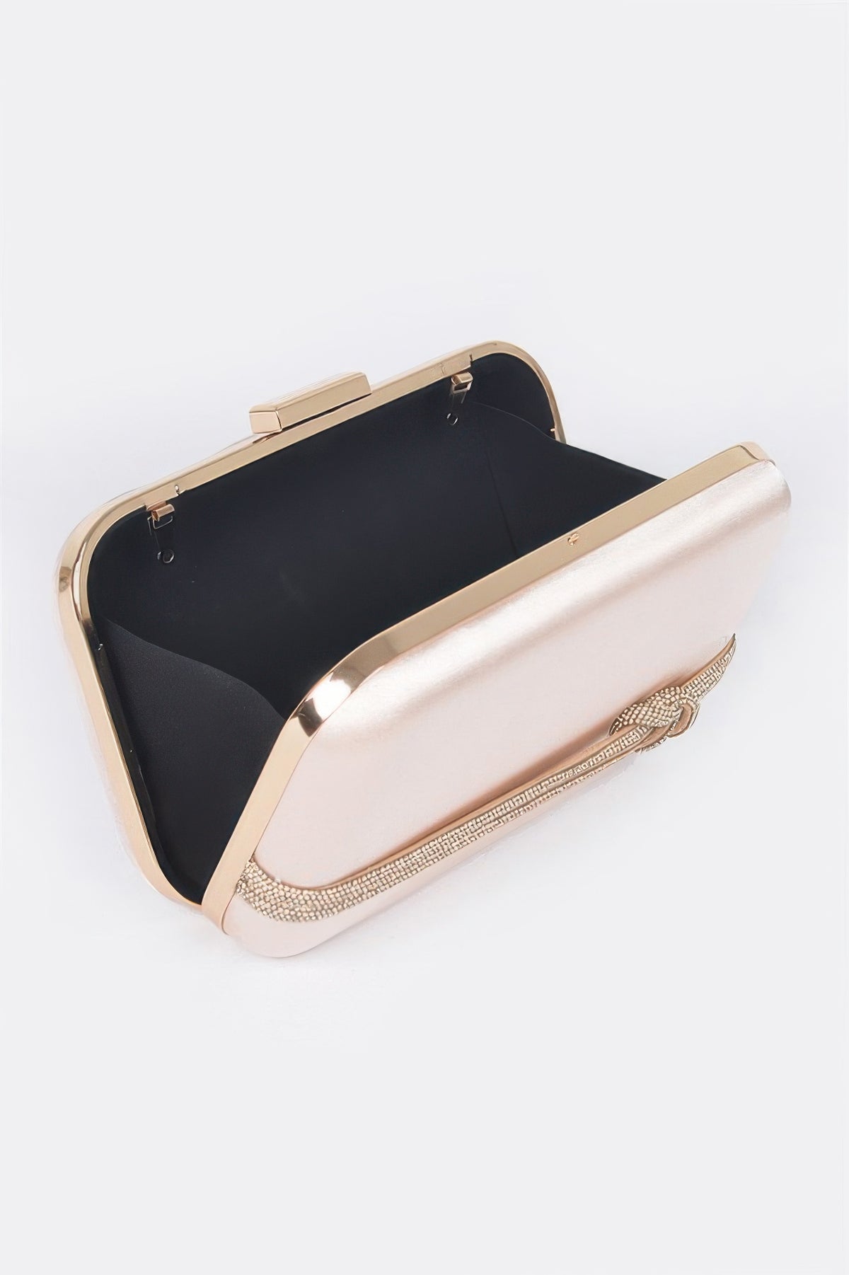  GRAMERCY Satin Frame Clutch | Luxury BYMANYC ® New York Style  NYC Wholesale Boutique Inventory - No MOQ & Ready to Ship