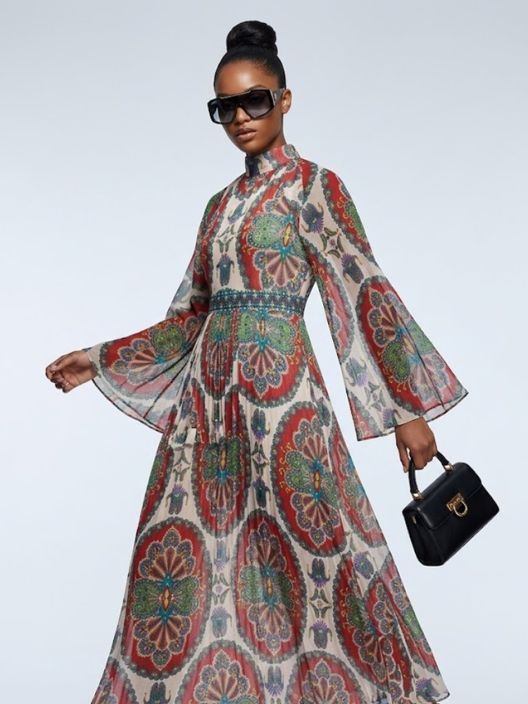  GREENWICH Women's Printed Dress Prêt-à-Porter BYMANYC ® New York  NYC Wholesale Boutique Inventory - No MOQ & Ready to Ship