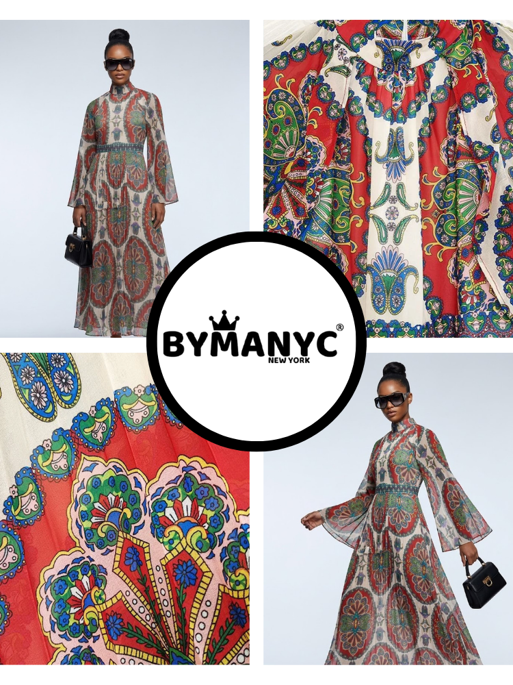  GREENWICH Women's Printed Dress Prêt-à-Porter BYMANYC ® New York  NYC Wholesale Boutique Inventory - No MOQ & Ready to Ship