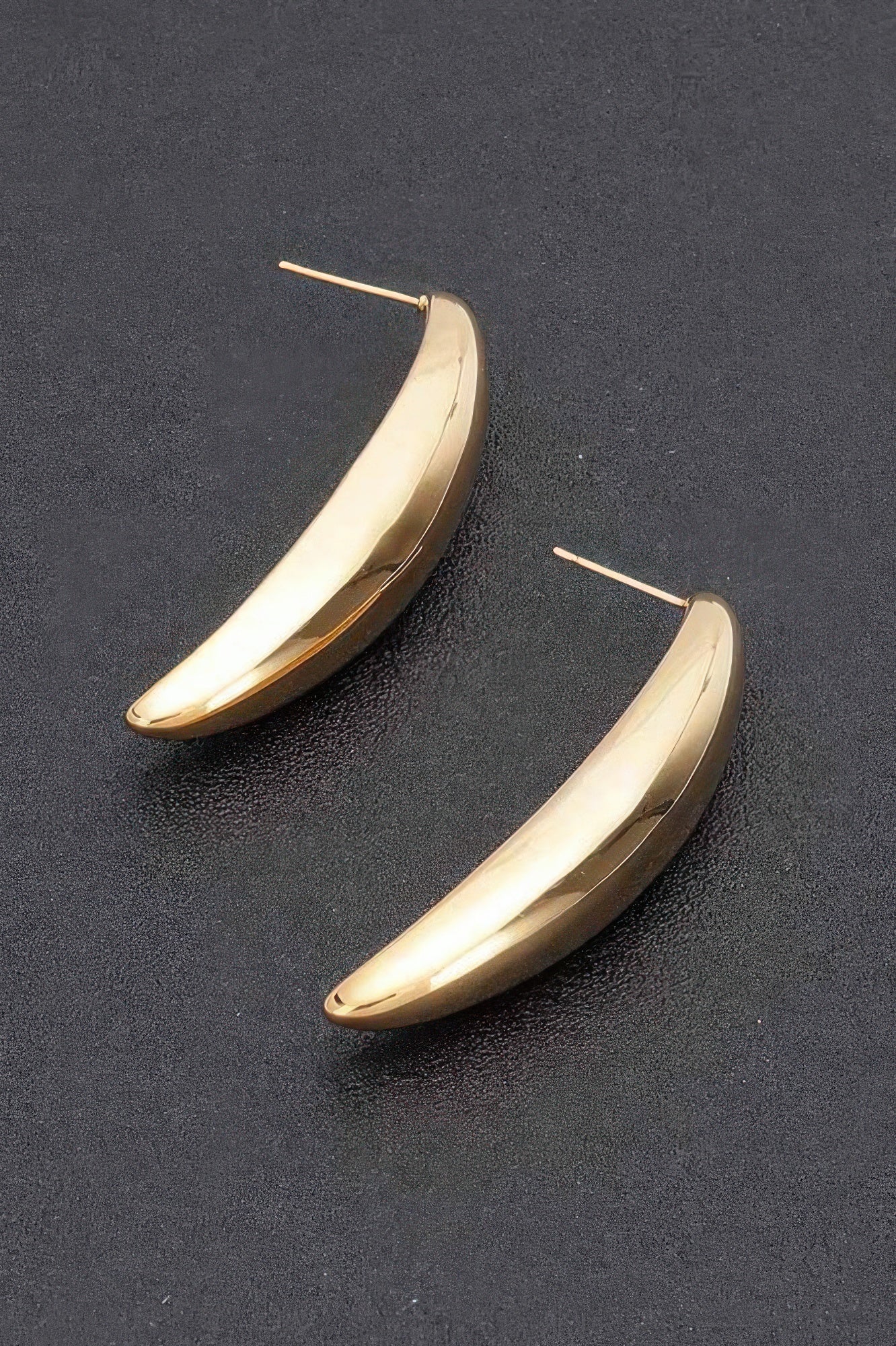  GUGGENHEIM Curved Metal Vintage Stud Earrings: BYMANYC ® New York  NYC Wholesale Boutique Inventory - No MOQ & Ready to Ship