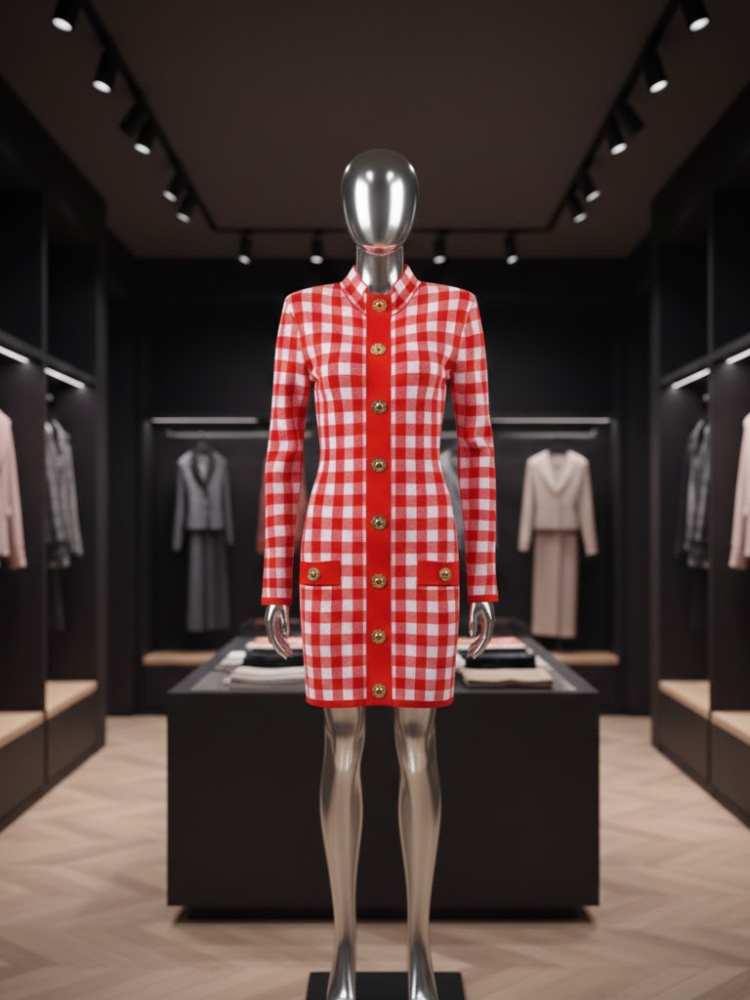  Gingham Chic Knit • UPPER EAST New Collection BYMANYC ® New York  NYC Wholesale Boutique Inventory - No MOQ & Ready to Ship
