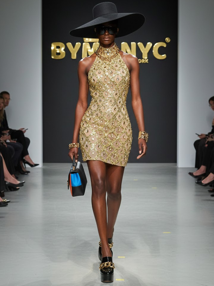  Golden Diamond Mesh • UPPER EAST New Collection BYMANYC ® New York  NYC Wholesale Boutique Inventory - No MOQ & Ready to Ship