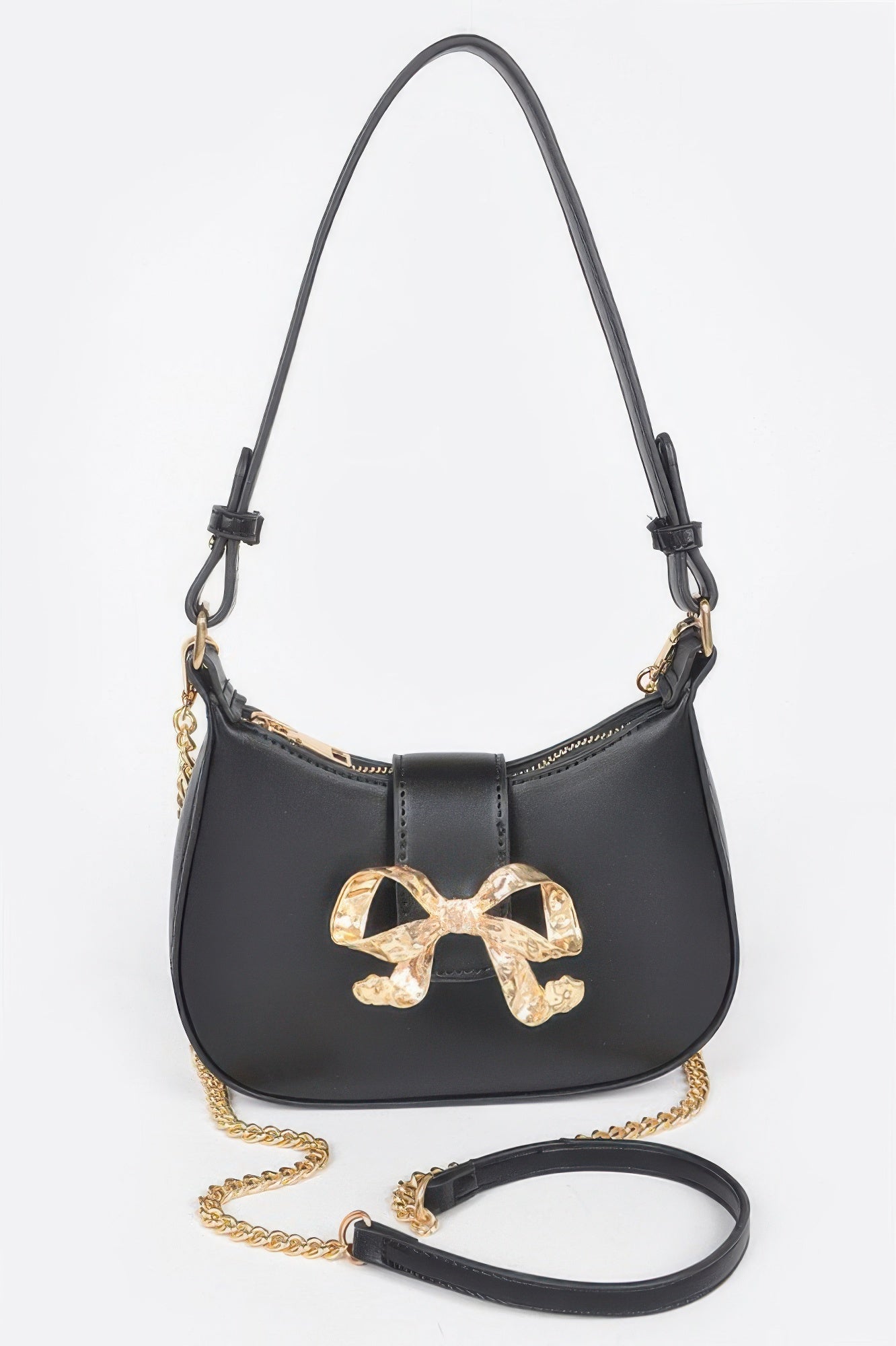  HANDBAG NOLITA Vegan Leather Small Hobo Metal Ribbon – BYMANYC ® New York  NYC Wholesale Boutique Inventory - No MOQ & Ready to Ship