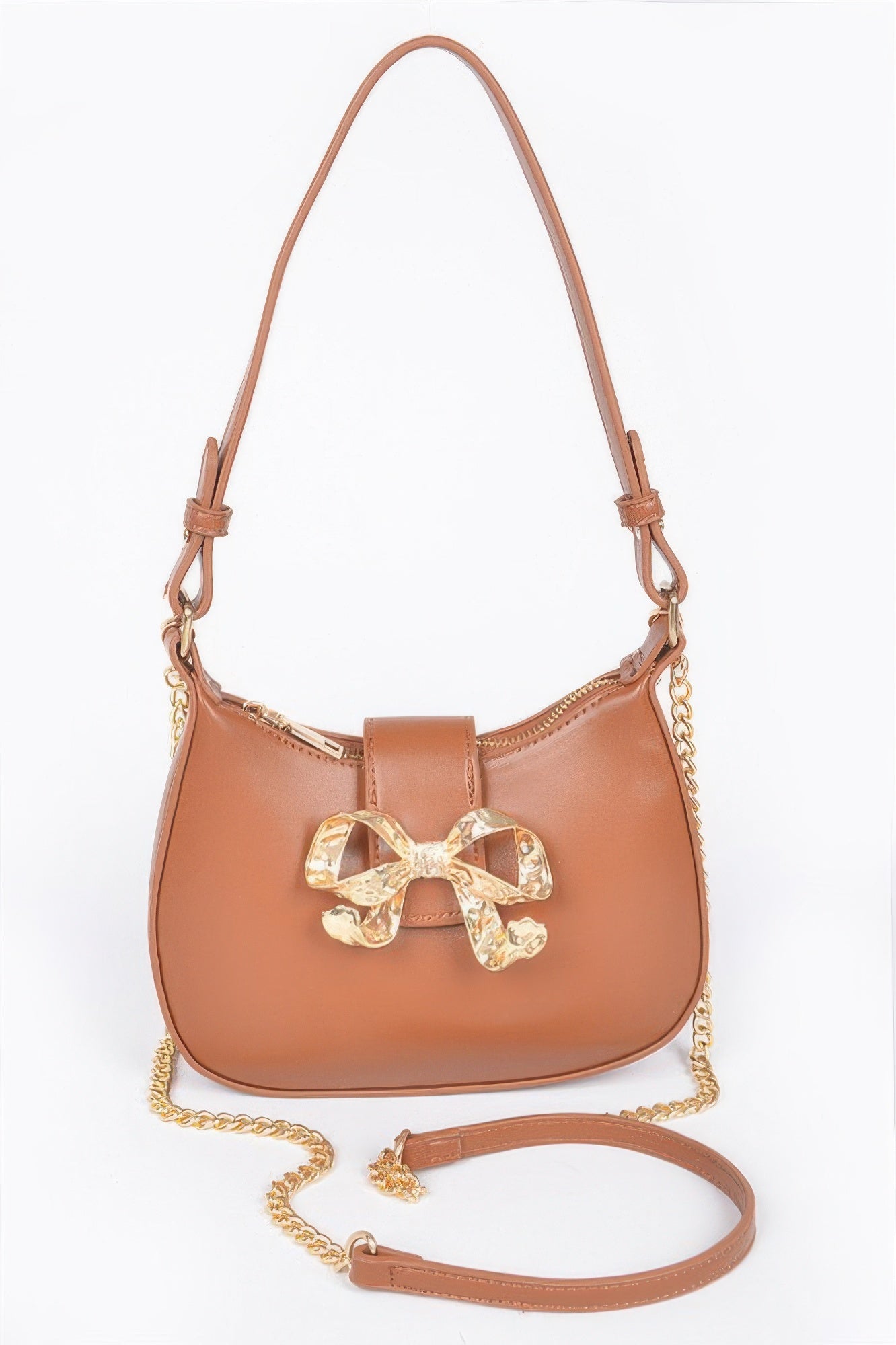  HANDBAG NOLITA Vegan Leather Small Hobo Metal Ribbon – BYMANYC ® New York  NYC Wholesale Boutique Inventory - No MOQ & Ready to Ship