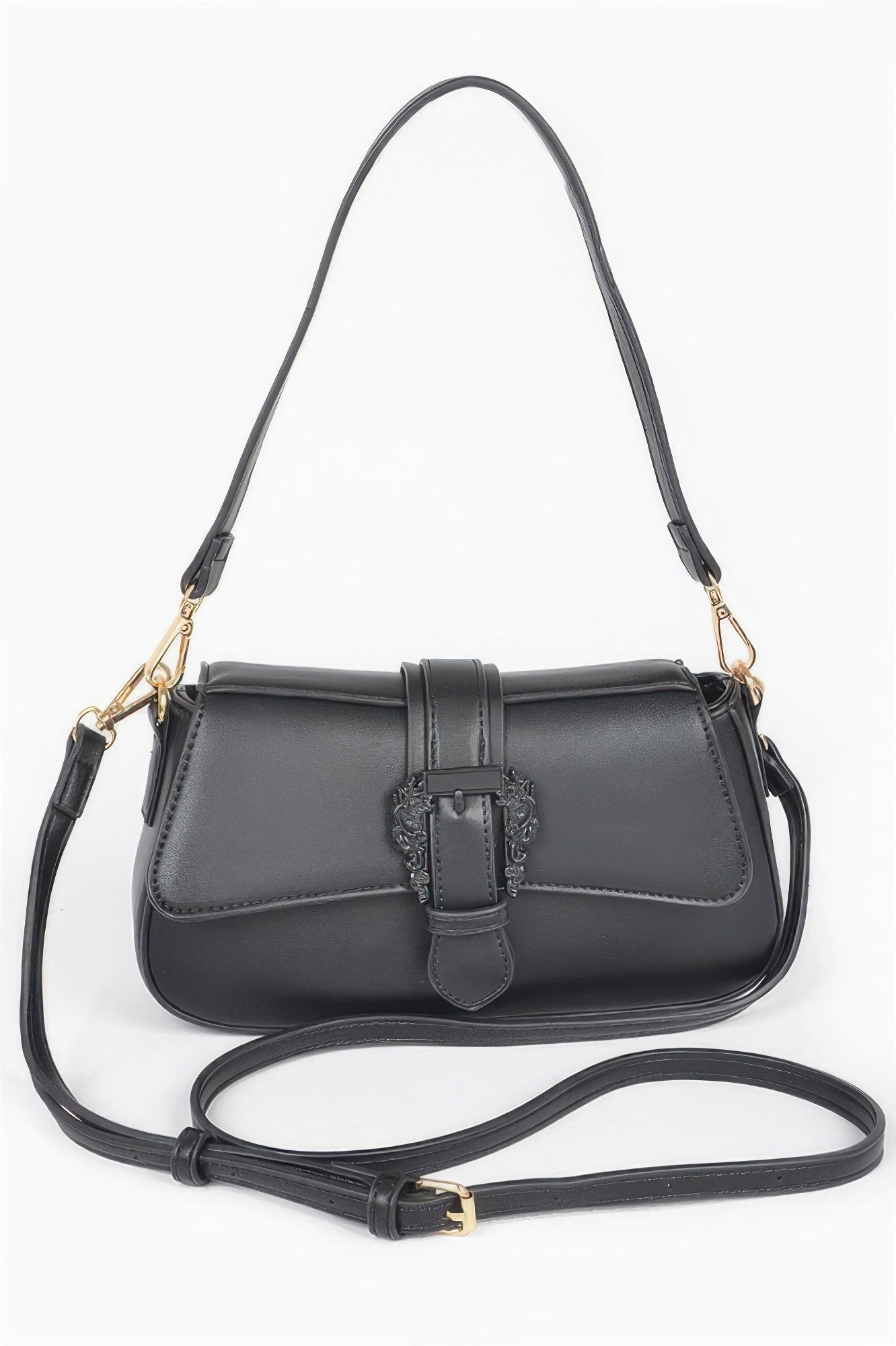  HELL’S KITCHEN Buckle Shoulder Bag | Vegan BYMANYC ® New York  NYC Wholesale Boutique Inventory - No MOQ & Ready to Ship