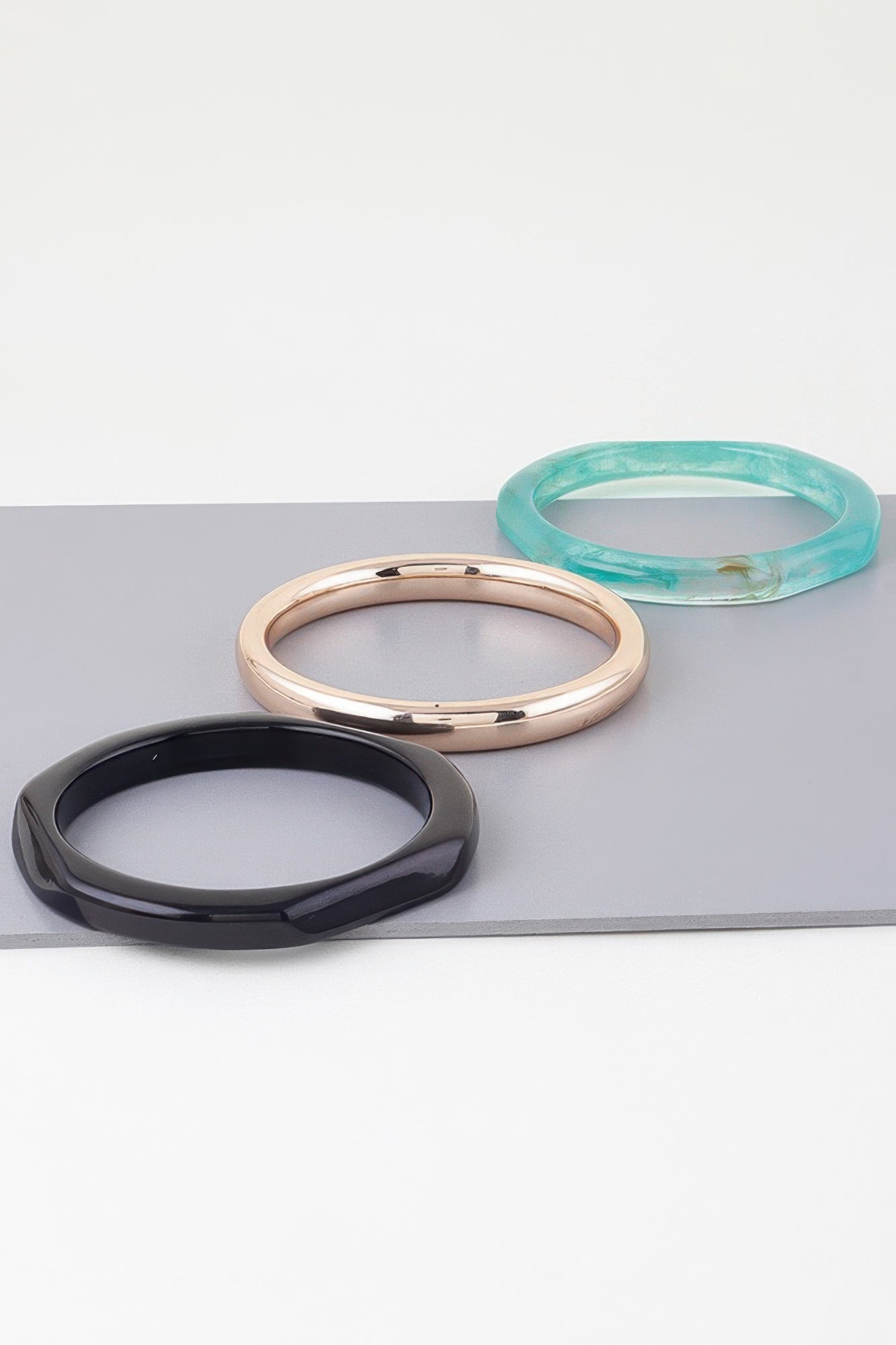  HIGHLINE Triple Geometric Marble Bracelet | Bold BYMANYC ® New York Style  NYC Wholesale Boutique Inventory - No MOQ & Ready to Ship