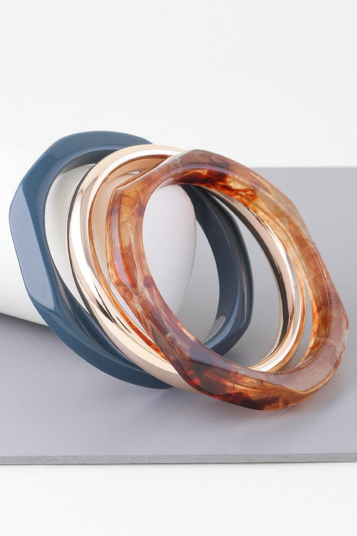  HIGHLINE Triple Geometric Marble Bracelet | Bold BYMANYC ® New York Style  NYC Wholesale Boutique Inventory - No MOQ & Ready to Ship