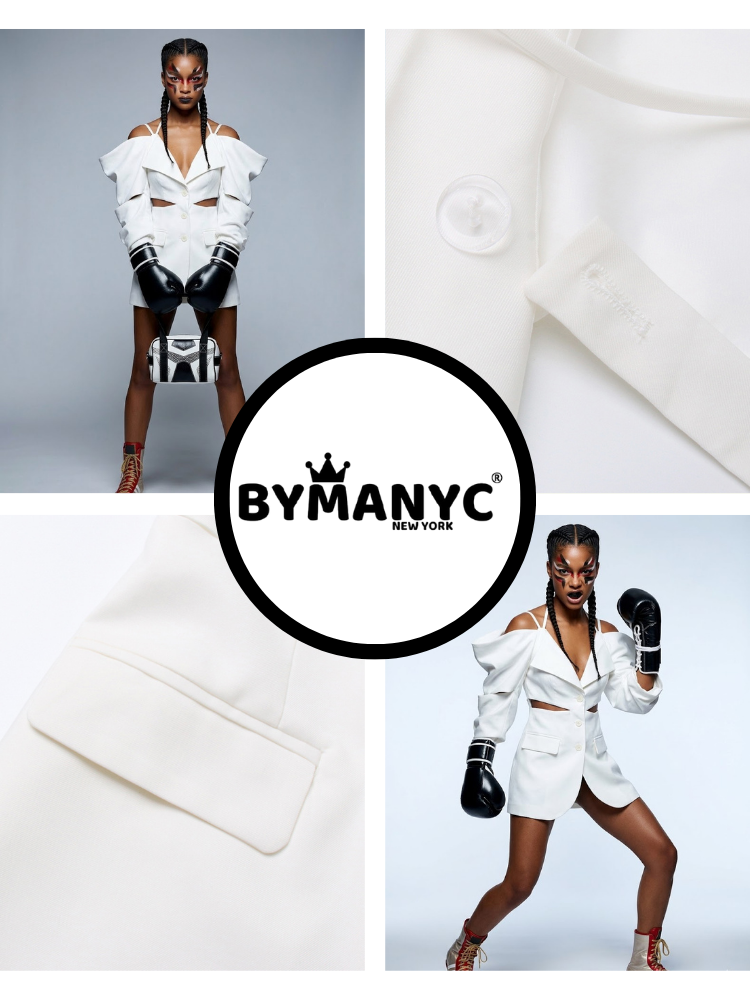  HUDSON Deconstructed Cut-Out Blazer | BYMANYC ® New York High Fashion  NYC Wholesale Boutique Inventory - No MOQ & Ready to Ship