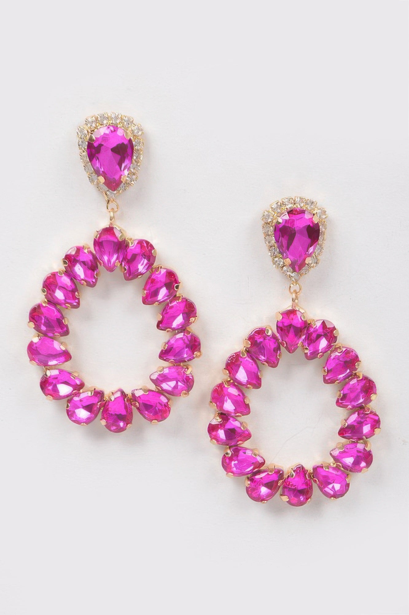  HUDSON Teardrop Stone Earring - New Collection Los Angeles - BYMANYC ® New York  NYC Wholesale Boutique Inventory - No MOQ & Ready to Ship