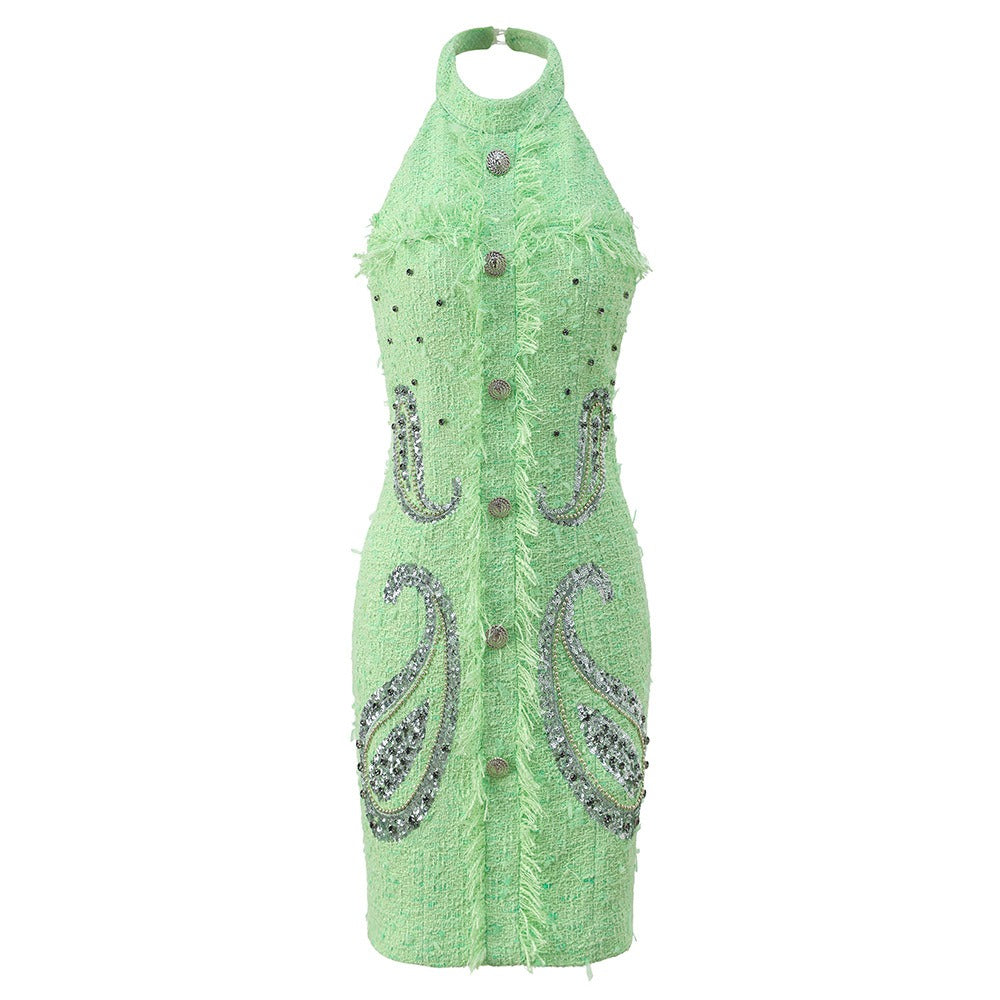 Halter Neck Party Mini Dress, 'Heavy Industry' Style, Meatpacking District, BYMANYC New York. - BYMANYC ® New York  