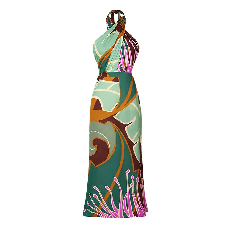 Halter One-Piece Swimsuit and Skirt For Women, Tribeca, BYMANYC New York. - BYMANYC ® New York  