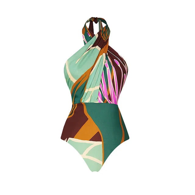 Halter One-Piece Swimsuit and Skirt For Women, Tribeca, BYMANYC New York. - BYMANYC ® New York  