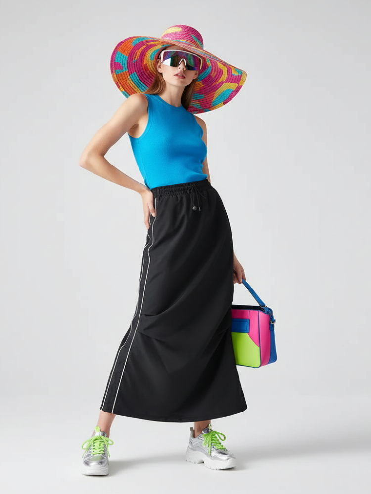  Harlem Luxury Sport Long Skirt BYMANYC ® New York  NYC Wholesale Boutique Inventory - No MOQ & Ready to Ship