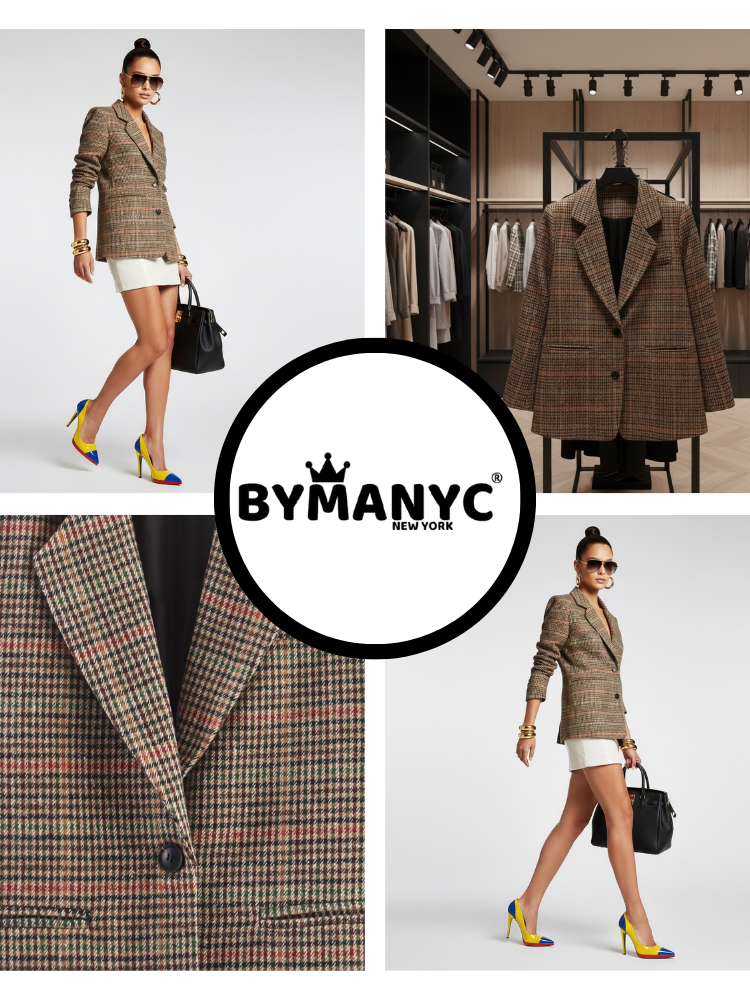  Heritage Plaid Blazer • FIFTH AVE New Collection BYMANYC ® New York  NYC Wholesale Boutique Inventory - No MOQ & Ready to Ship