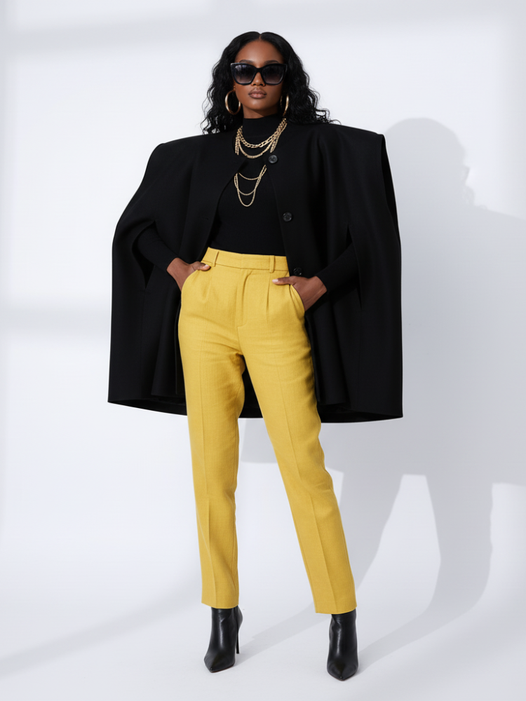Irregular Woolen Hooded Cape, The Library | Women - BYMANYC ® New York - BYMANYC ® New York  