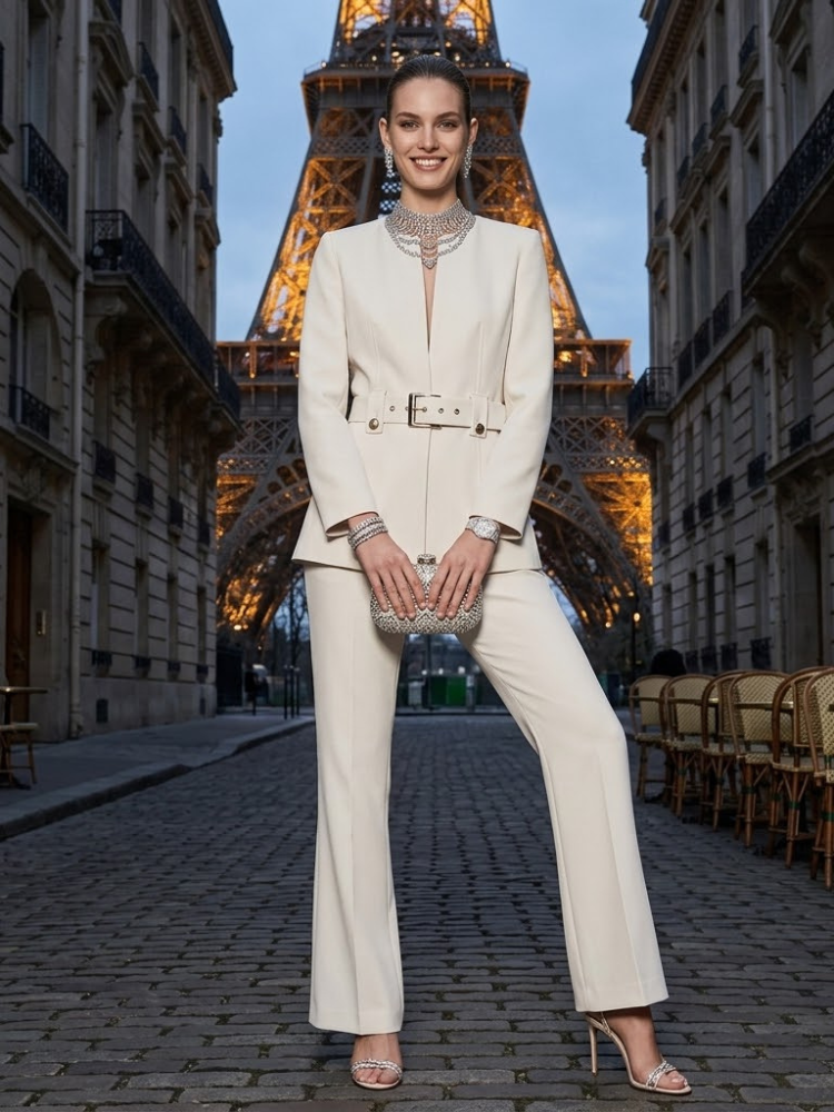  Jacket & Pants Set Women's AVENUE VICTOR HUGO New Collection PARIS LE MARAIS BYMANYC ® New York  NYC Wholesale Boutique Inventory - No MOQ & Ready to Ship