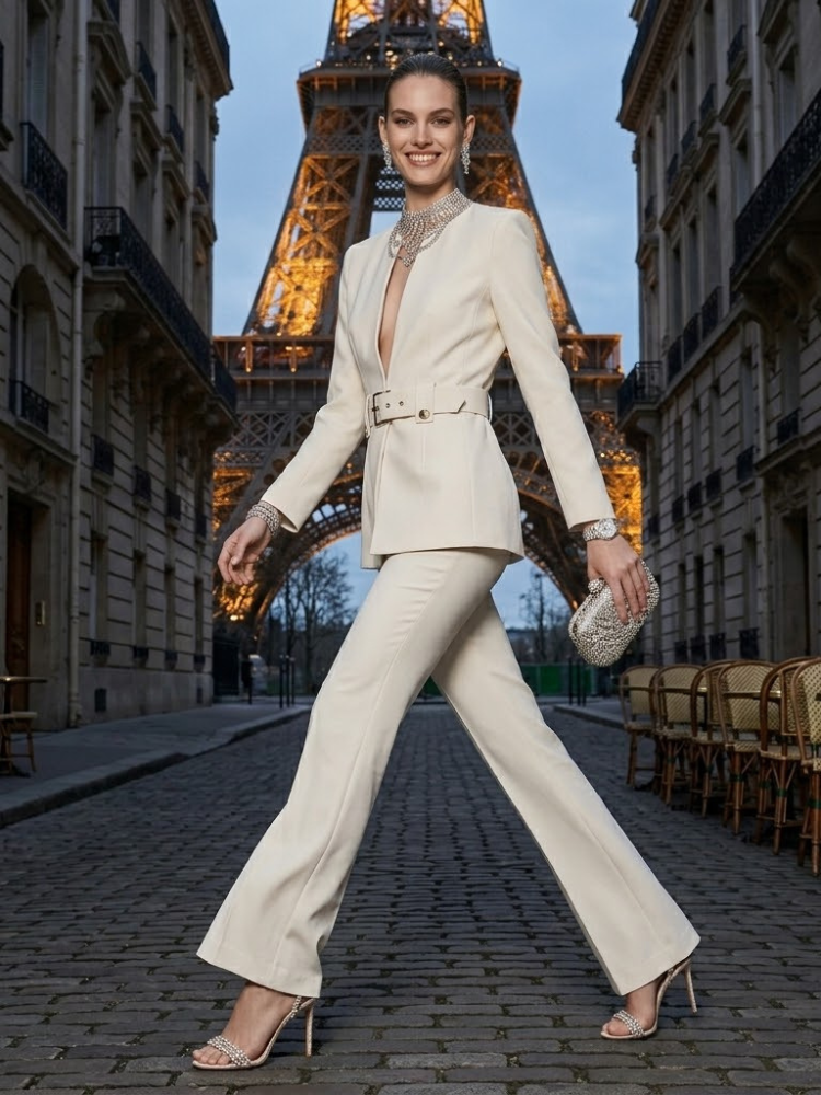  Jacket & Pants Set Women's AVENUE VICTOR HUGO New Collection PARIS LE MARAIS BYMANYC ® New York  NYC Wholesale Boutique Inventory - No MOQ & Ready to Ship