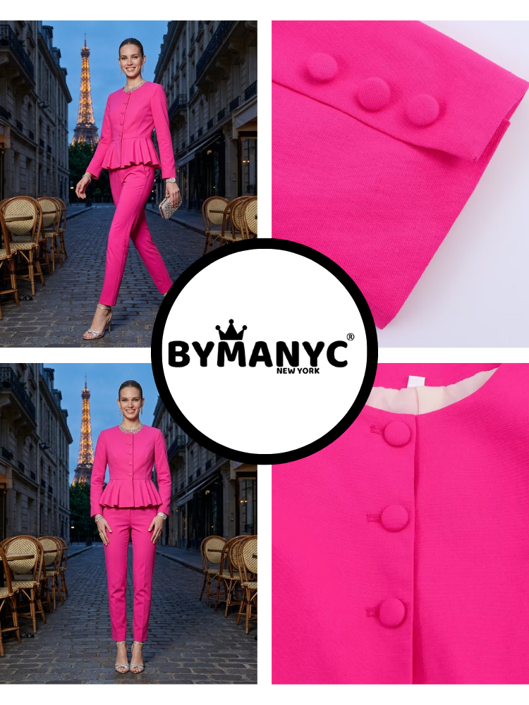  Jacket & Pants Set Women's BASTILLE CHIC New Collection PARIS LE MARAIS BYMANYC ® New York  NYC Wholesale Boutique Inventory - No MOQ & Ready to Ship