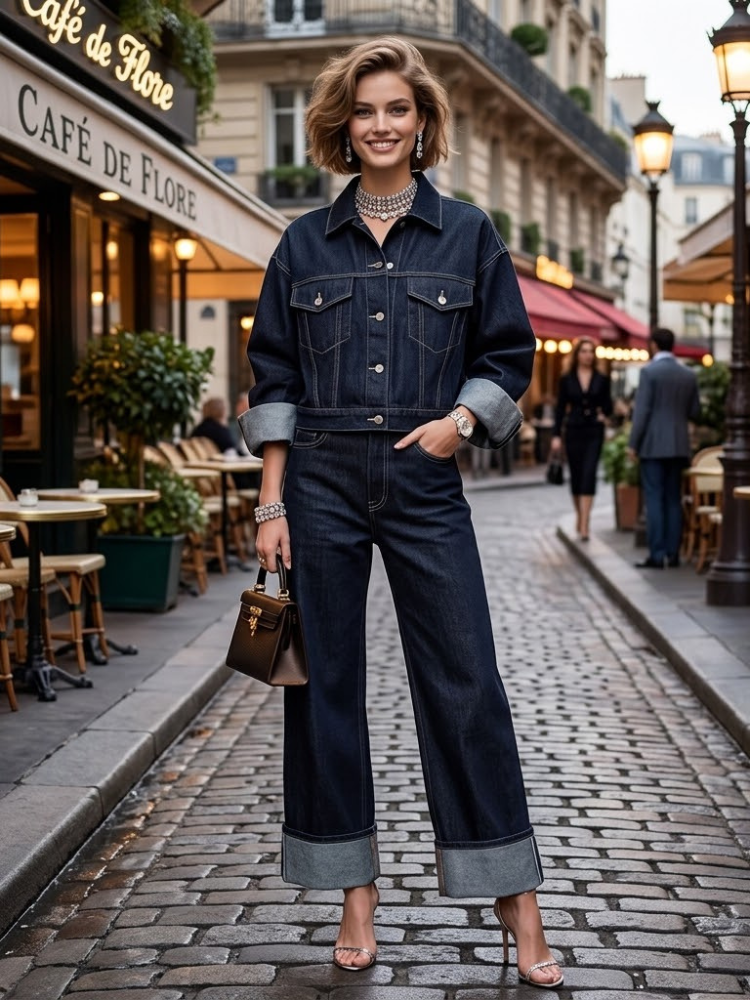  Jacket & Pants Set Women's RUE DE RIVOLI New Collection PARIS LE MARAIS BYMANYC ® New York  NYC Wholesale Boutique Inventory - No MOQ & Ready to Ship