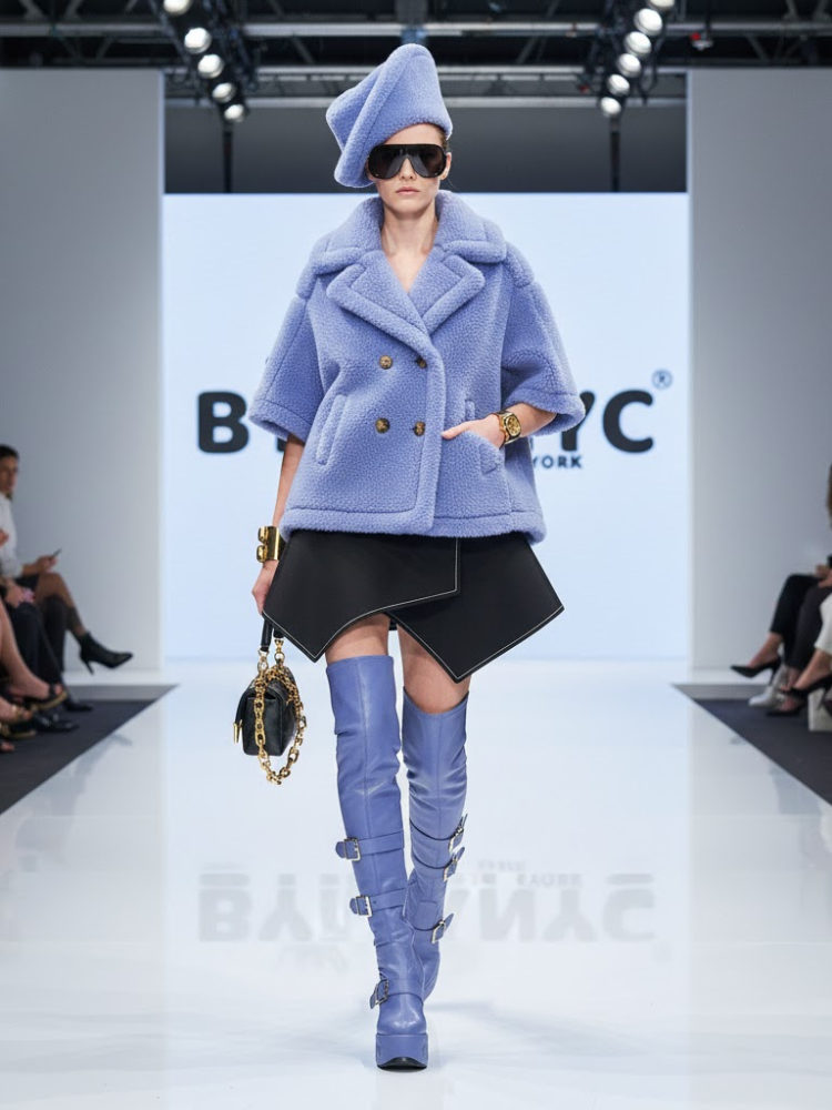 Jacket Purple Women SOHO NYFW Collection BYMANYC ® New York - BYMANYC ® New York  