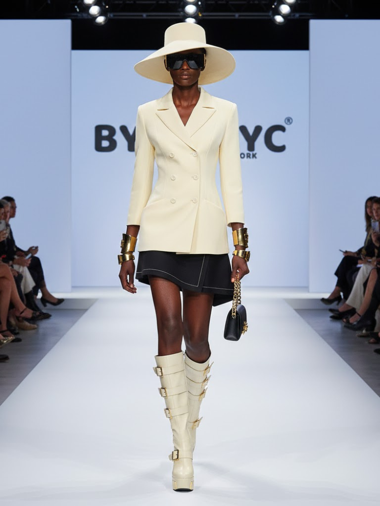 Jacket Yellow Women DUMBO NYFW Collection BYMANYC ® New York - BYMANYC ® New York  